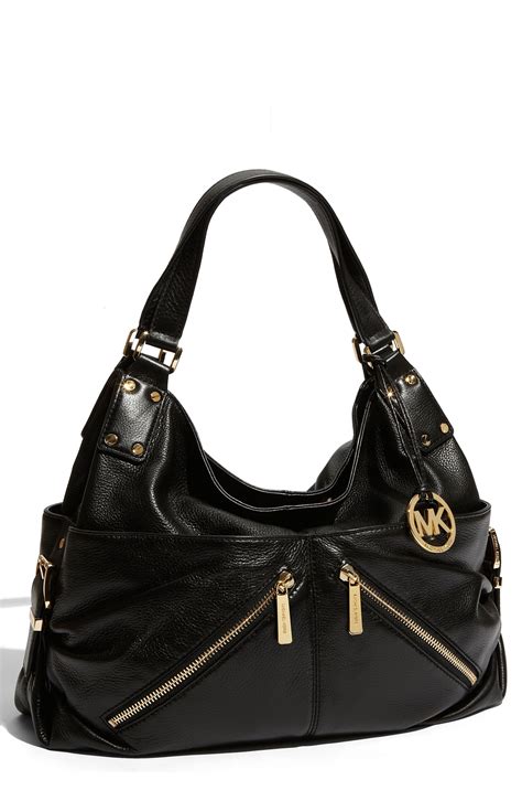 michael kors portland large shoulder tote leather|michael kors black medium tote.